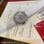 Ballon Bleu De Cartier 36mm Swiss Quartz Movement Diamond Face Watch